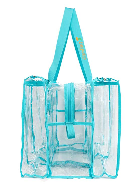 Blue clear bag sale